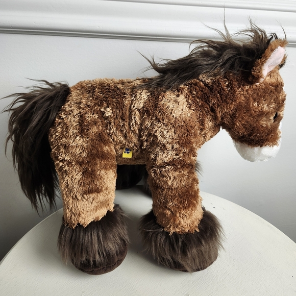 Clydesdale Horse Build A Bear Stuffed Animal Plush Pawsome BAB Pony Retired - Picture 6 of 11
